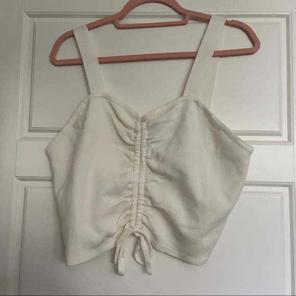 Tops - H&M Cinched Tie Top
